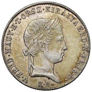 Maďarsko, Ferdinand I., 10 krajcars 1848 KB