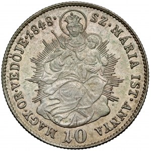 Hungary, Ferdinand I, 10 kreuzer 1848 KB