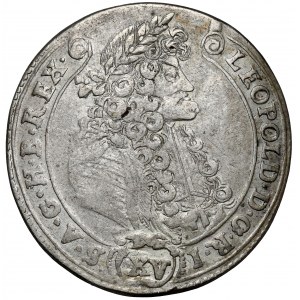 Hungary, Leopold I, 15 kreuzer 1689 KB