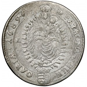 Ungarn, Leopold I., 15 krajcars 1689 KB