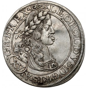 Rakúsko, Leopold I., 15 krajcars 1664, Viedeň