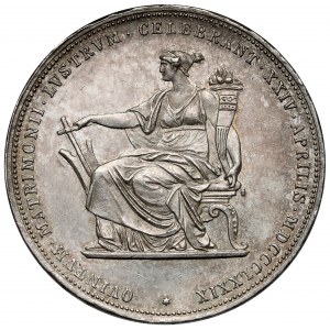 Austria, Francis Joseph I, 2 gulden 1879 - Silver Wedding Jubilee