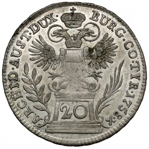 Rakúsko, Maria Theresa, 20 krajcars 1758, Viedeň