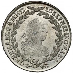 Rakousko, Josef II, 20 krajcars 1769-G, Nagybanya