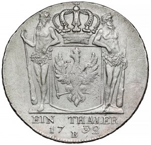 Śląsk, Fryderyk Wilhelm II, Talar 1792-B Wrocław