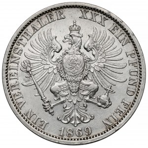 Prussia, Wilhelm I, Thaler 1869-A