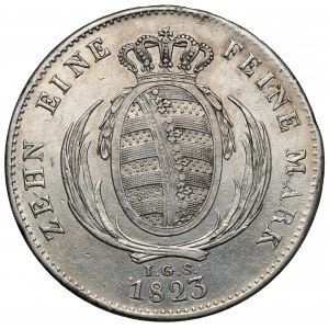 Saxony, Friedrich August III, Thaler 1823 IGS