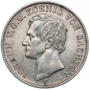 Saxony, Johann, Thaler 1856-F