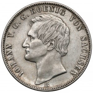 Saxony, Johann, Vereinsthaler 1867-B