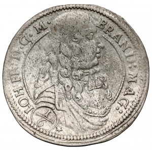 Brandenburg-Ansbach, Johann Friedrich, 1/6 thaler 1677