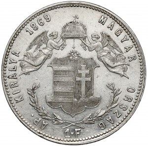 Ungarn, Franz Joseph I., Forint 1869 KB