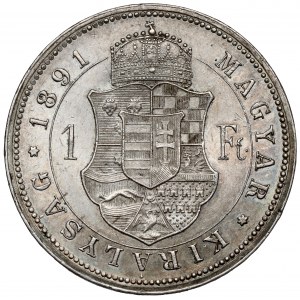 Hungary, Francis Joseph I, Forint 1891 KB