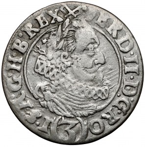 Sliezsko, Ferdinand II, 3 krajcara 1627 HR, Wrocław