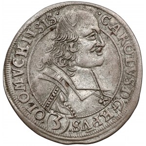 Rakúsko, Karol II. z Lichtenštajnska, 3 krajcary 1695, Olomouc