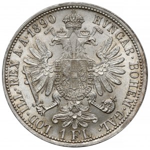 Austria, Francis Joseph I, Floren 1890