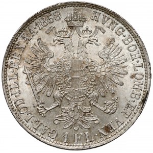 Austria, Francis Joseph I, Floren 1858-A, Vienna