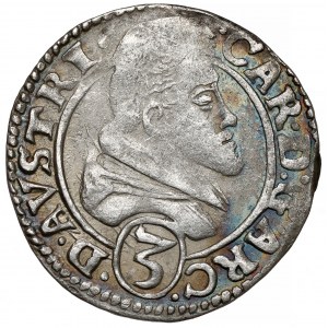 Śląsk, Karol Austriacki, 3 krajcary (1614-1618), Nysa