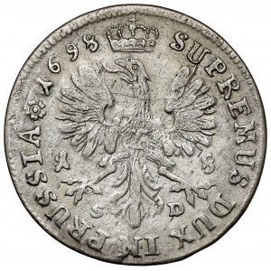 Prussia-Brandenburg, Friedrich III, 18 groschen 1698 SD
