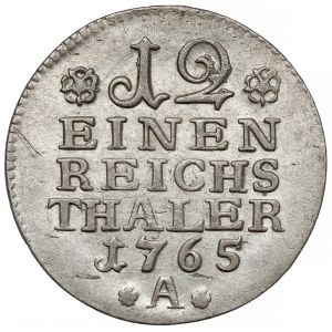 Prussia, Friedrich II, 1/12 thaler 1765-A