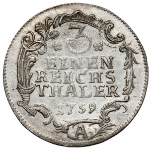 Prussia, Friedrich II, 1/3 thaler 1759-A