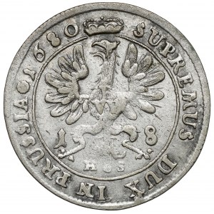 Prussia-Brandenburg, Friedrich Wilhelm I, 18 groschen 1680 HS