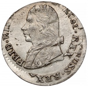 Preußen, Friedrich Wilhelm III., Trojak 1802-A - dezentriert