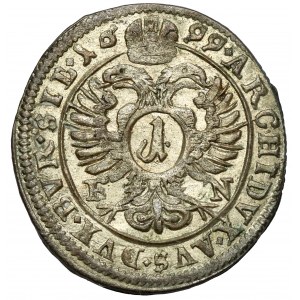 Slezsko, Leopold I, 1 krajcar 1699 FN, Opole - exemplář