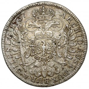 Sliezsko, Karol VI, 15 krajcars 1737, Wrocław
