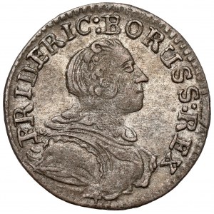 Sliezsko, Fridrich II Veľký, 1 krajcar 1753-B, Wrocław
