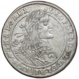 Slezsko, Leopold I, 15 krajcarů 1660 GH, Wrocław