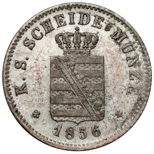 Saxony, Johann, 2 neugroschen / 20 pfennig 1856-F