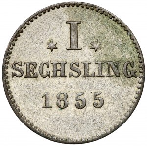 Hamburg, Sechsling 1855