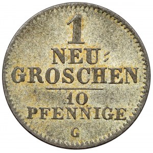 Saxony, Friedrich August II, Neugroschen / 10 pfennig 1841-G