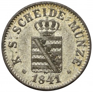 Saxony, Friedrich August II, Neugroschen / 10 pfennig 1841-G