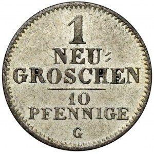 Saxony, Friedrich August II, Neugroschen / 10 pfennigs 1841-G