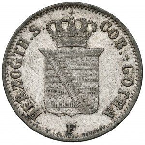 Saxe-Coburg-Gotha, Ernst II, 2 groschen 1858-F