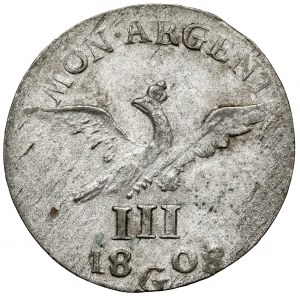 Prussia, Frederick II, 3 kreuzer 1808-G