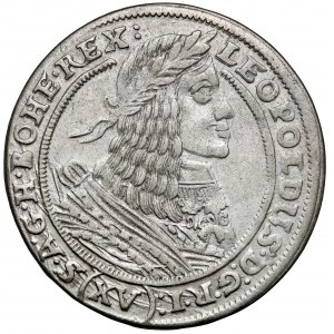 Schlesien, Leopold I., 15 krajcars 1661 GH, Wrocław