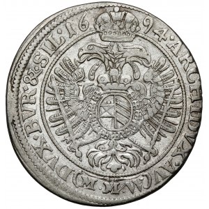 Śląsk, Leopold I, 15 krajcarów 1694 MMW, Wrocław