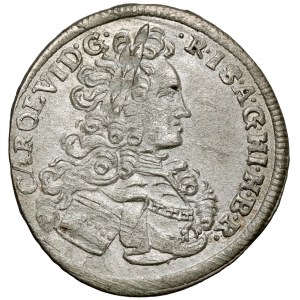 Slezsko, Karel VI, 3 krajcara 1724, Wrocław