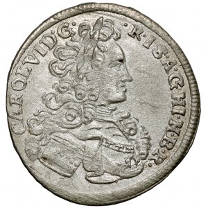 Sliezsko, Karol VI, 3 krajcara 1724, Wrocław