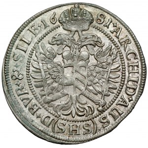 Sliezsko, Leopold I, 6 krajcars 1681 SHS, Wrocław - krásna
