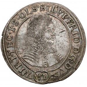 Sliezsko, Sylvius Frederick, 6 krajcars 1674 SP, Olesnica