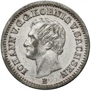 Sachsen, Johann, Neugroschen / 10 fenig 1870-B