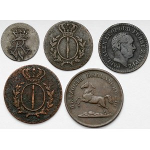 Germany, Bilon coins - lot (5pcs)
