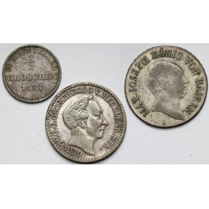 Německo, Stříbrné mince - sada (3ks)