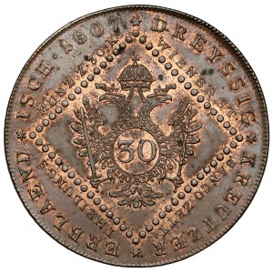 Rakousko, František I., 30 krajcars 1807-A, Vídeň