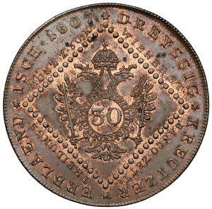 Austria, Franciszek I, 30 krajcarów 1807-A, Wiedeń