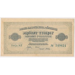 500.000 mkp 1923 - 6 cyfr - AZ