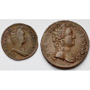 Österreich, Maria Theresia, Fenig 1759 und Krajcar 1763 - Satz (2tlg.)